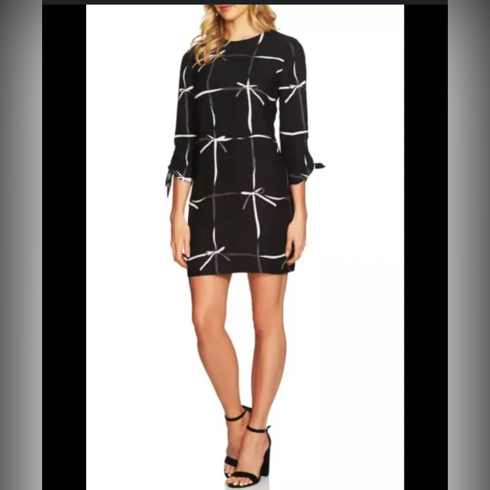 Cece bows and ribbons shift dress NWT